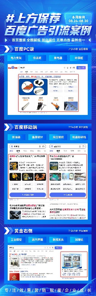 百度品牌广告引流案例“首页置顶、全国···
